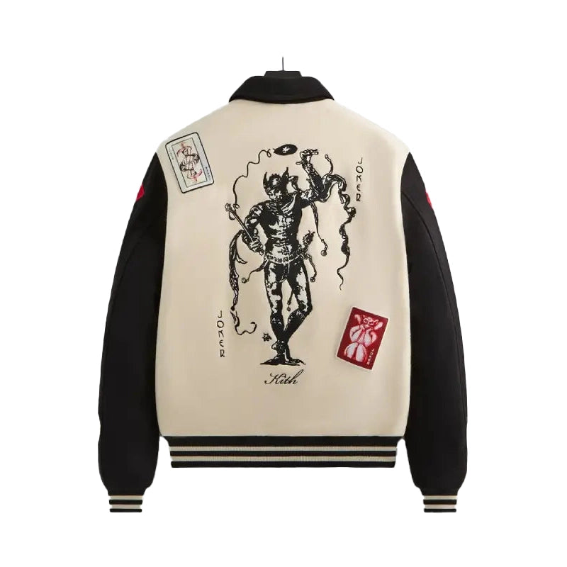 Batman Kith Joker Wool Coaches Varsity Jacket