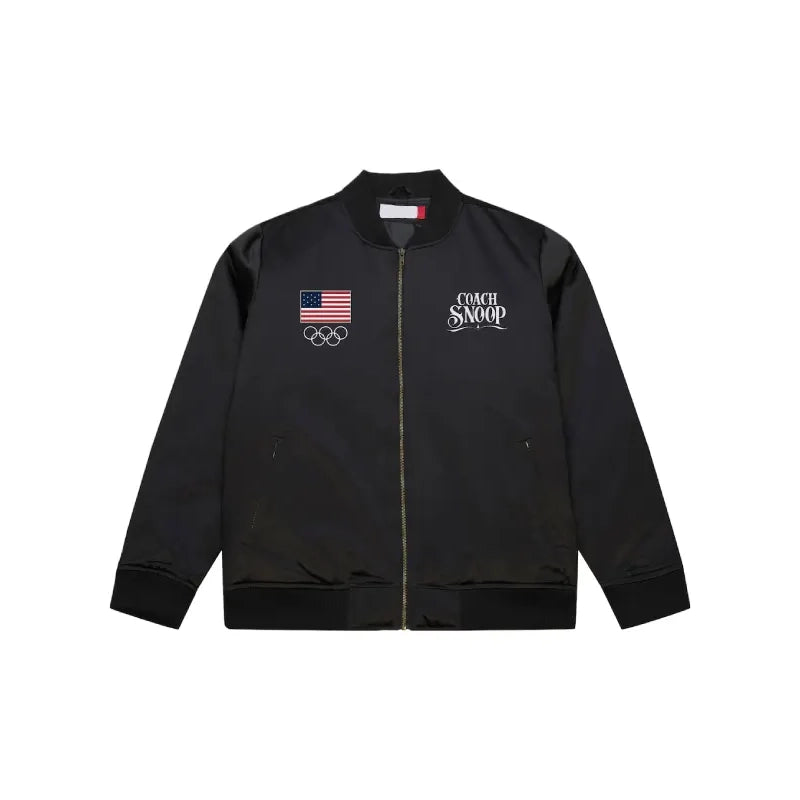 Team USA Coach Snoop Satin Bomber Jacket