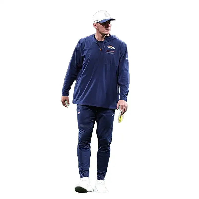 Broncos Preseason 2026 Bo Nix Sideline Anorak Half-Zip Jacket