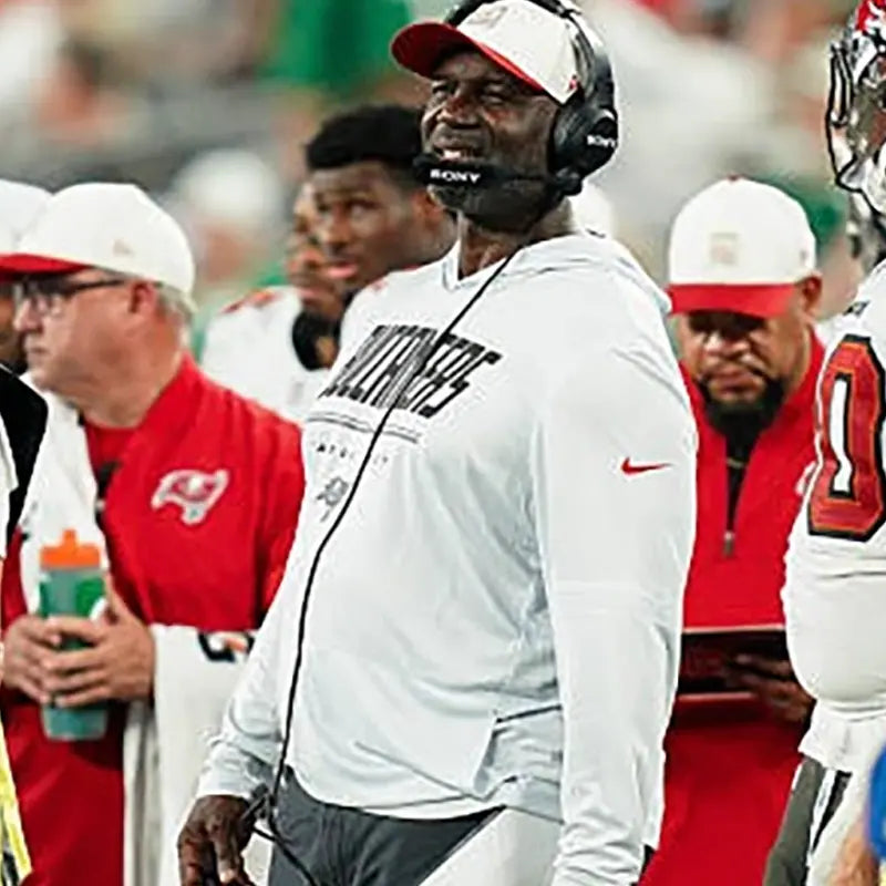 Buccaneers Preseason 2026 Todd Bowles Sideline Hooded T-Shirt