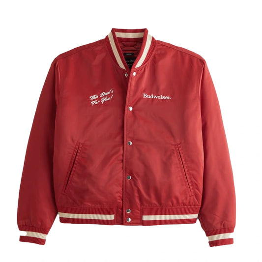Budweiser Varsity Bomber Jacket
