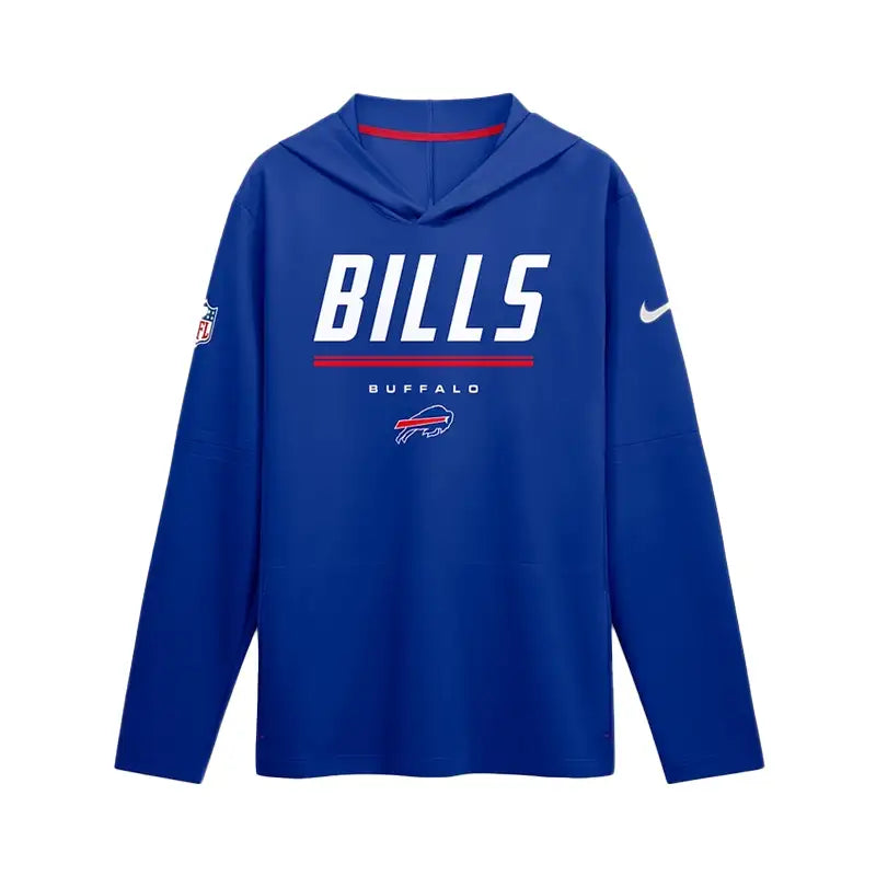 Buffalo Bills 2026 Sideline Long Sleeve Hooded T-Shirt