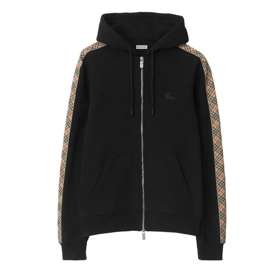 Burberry Check-Trim Hoodie