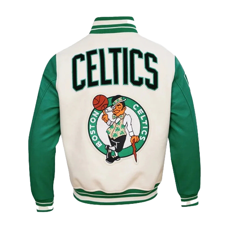 NBA Boston Celtics Men’s Rib Wool Varsity Jacket