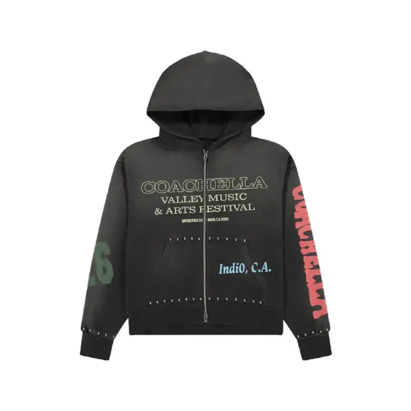 Coachella 1999 Studded Zippy Hoodie