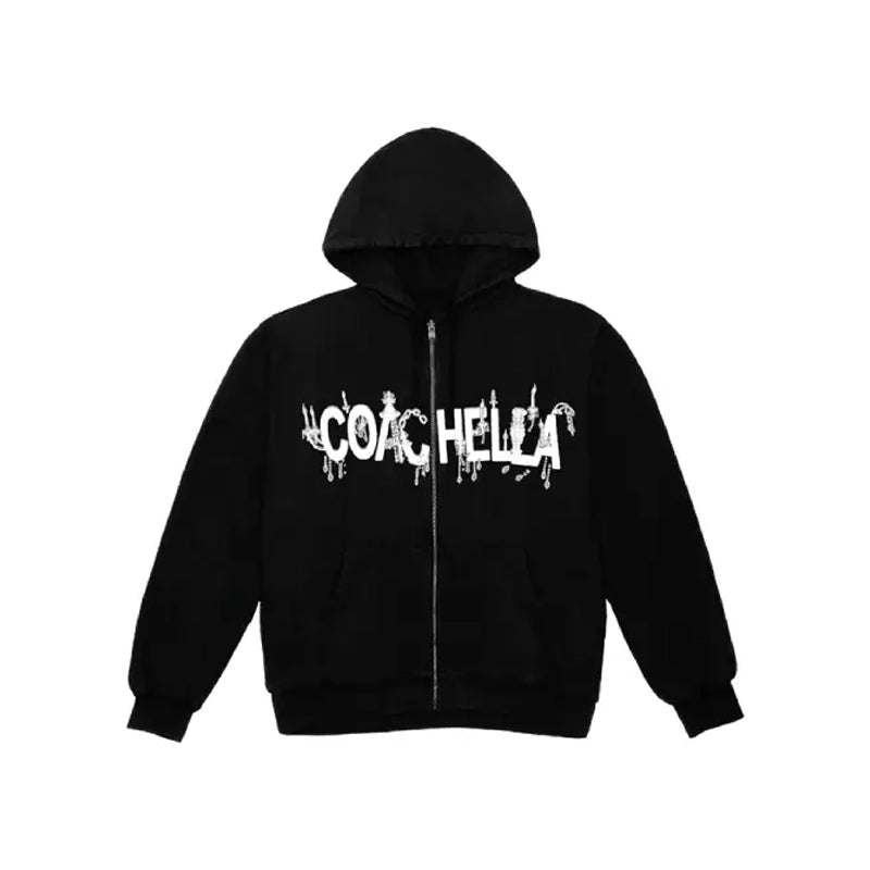 Coachella On The Gobi Zip Hoodie