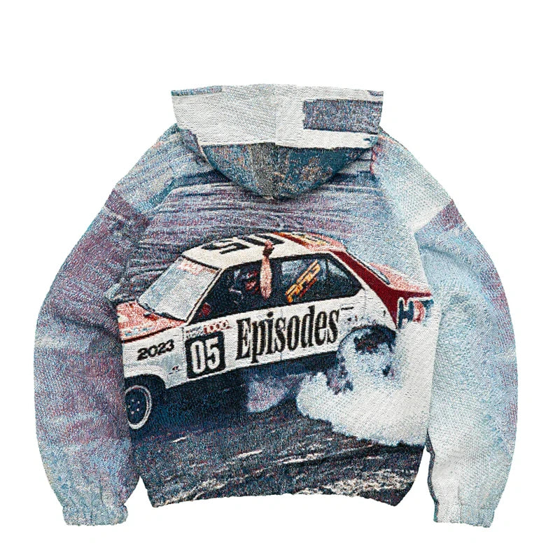 DRIFT Tapestry Zip-Up Hoodie
