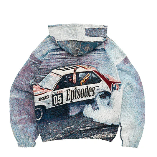 DRIFT Tapestry Zip-Up Hoodie