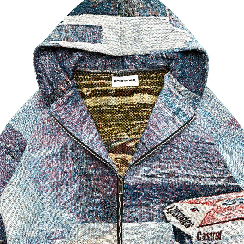 DRIFT Tapestry Zip-Up Hoodie