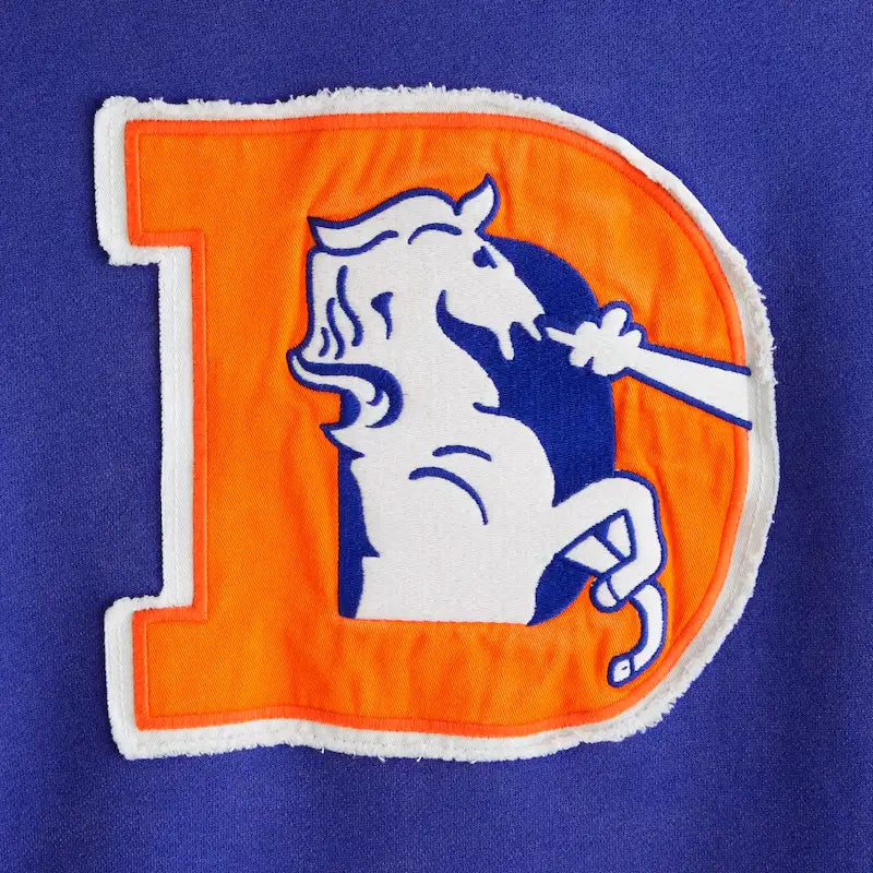 Denver Broncos Abercrombie & Fitch Popover Blue Hoodie
