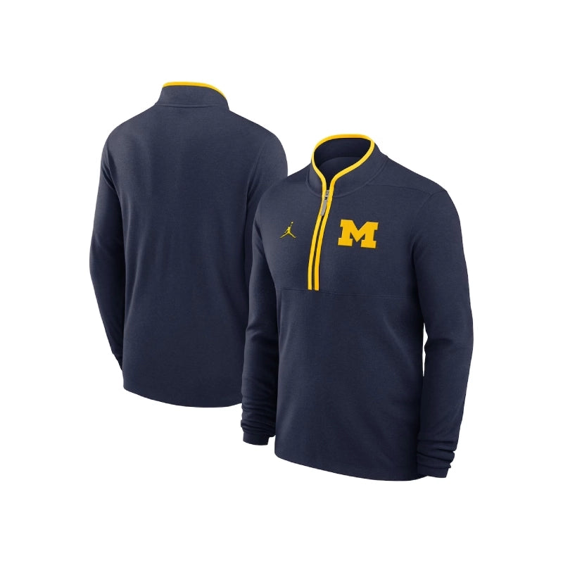 Dusty May Michigan Wolverines Half-Zip Sweatshirt