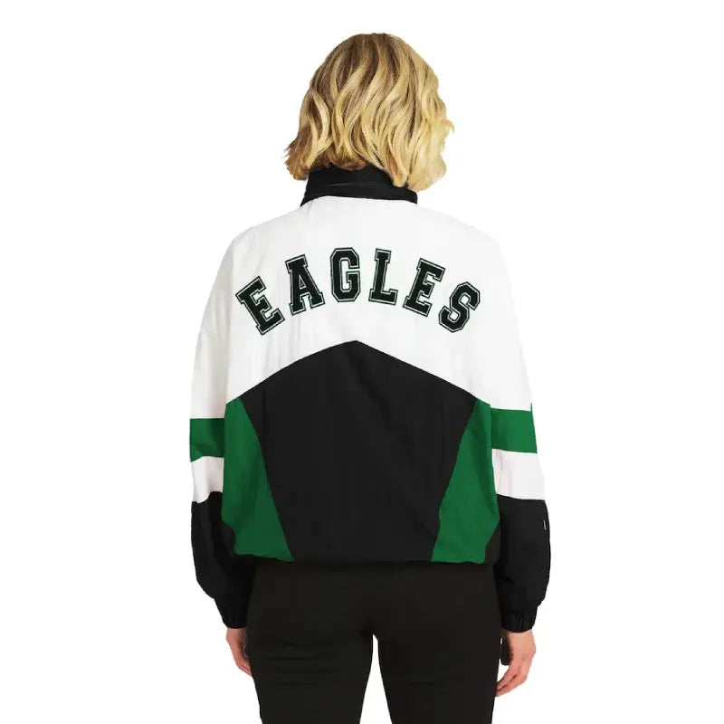Erin Andrews Philadelphia Eagles Crinkle Windbreaker Jacket