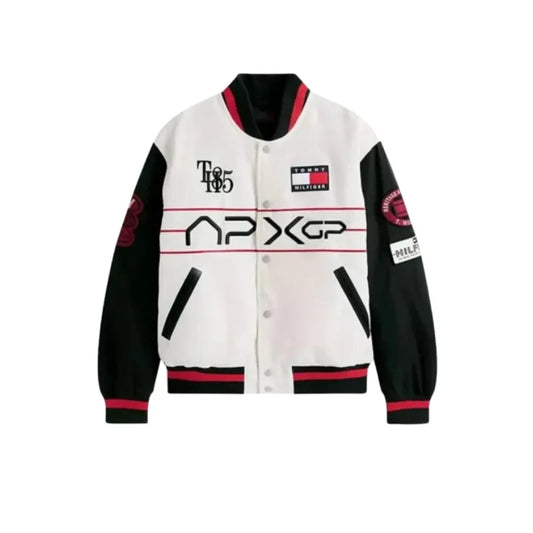 F1 The Movie Damson Idris Leather Varsity Jacket