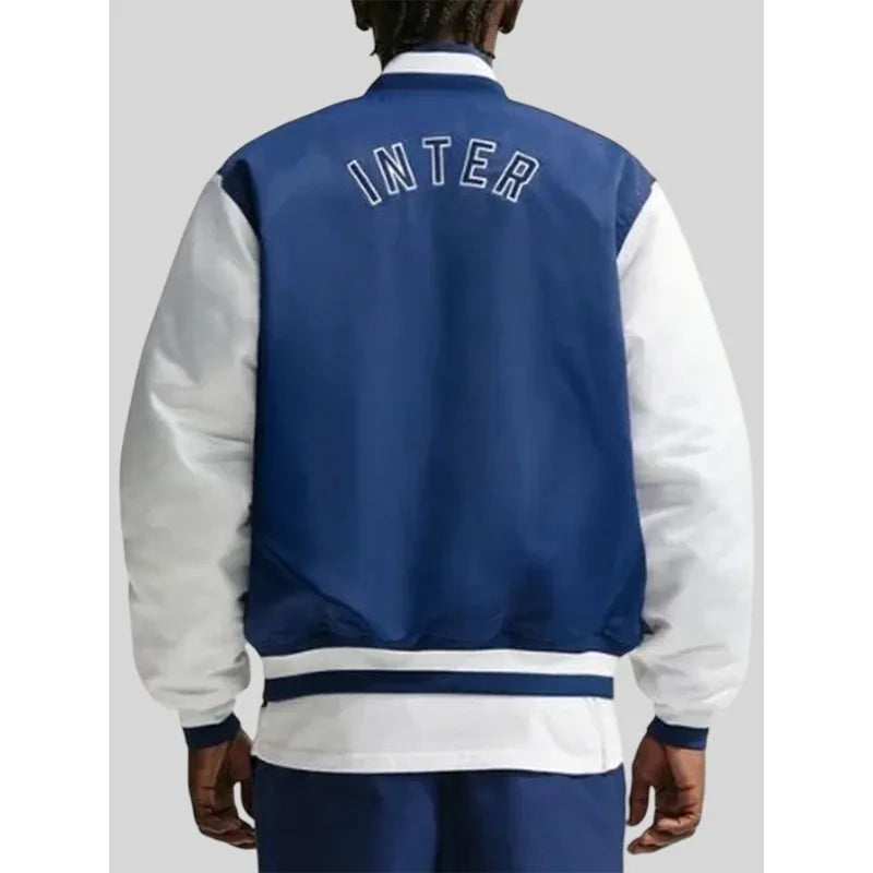 Inter Milan Fanatics Fest NYC 2026 Blue Satin Jacket