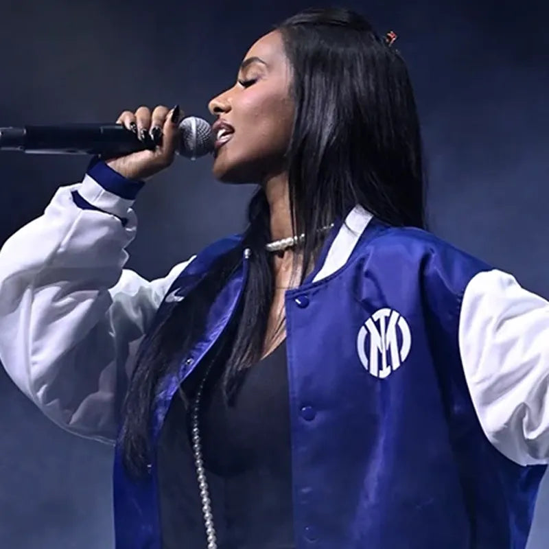 Inter Milan Fanatics Fest NYC 2026 Blue Satin Jacket