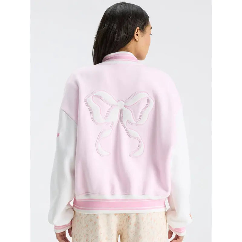Fanatics x LoveShackFancy Miami College Varsity Jacket