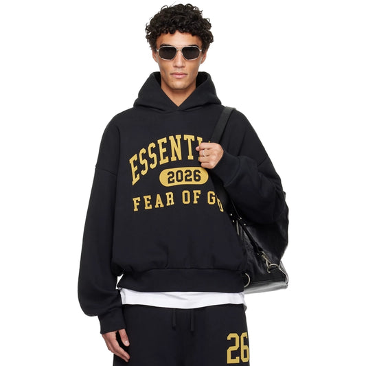 Fear of God ESSENTIALS Black Holiday Classic Hoodie