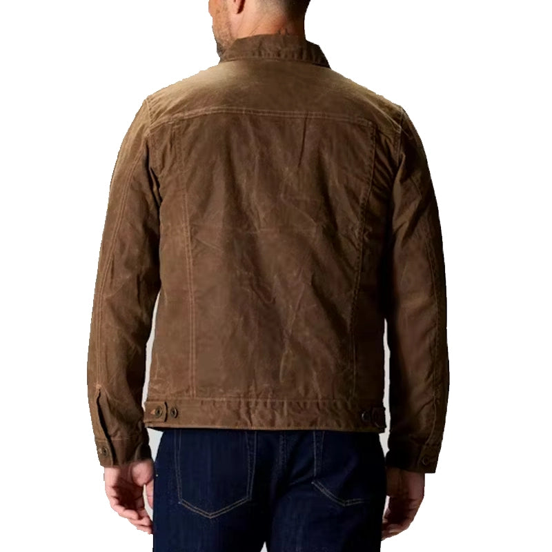 Flint And Tinder Waxed Trucker Jacket