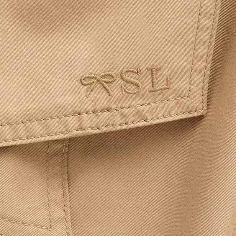 Gap × Sandy Liang Bow-Back Trench Coat