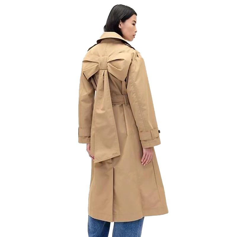 Gap × Sandy Liang Bow-Back Trench Coat