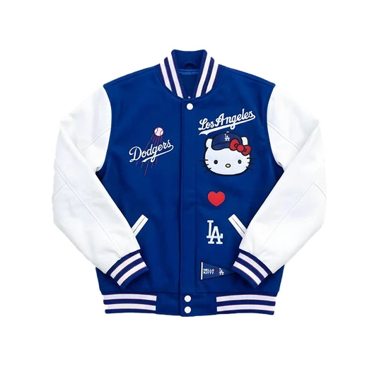 Hello Kitty Dodgers Varsity Jacket