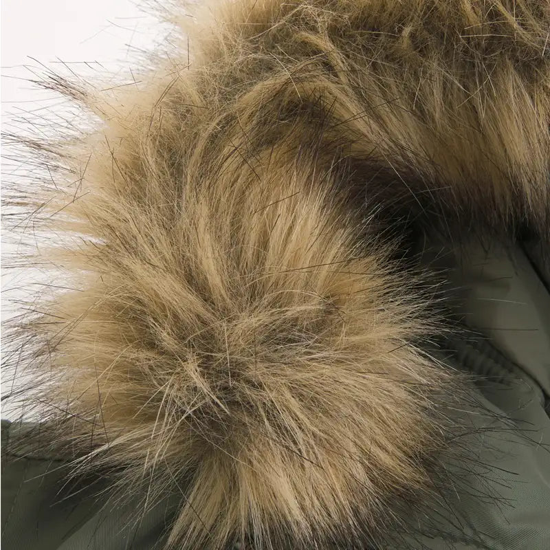 Hollister Faux Fur Trim Zip-Up Bomber Jacket