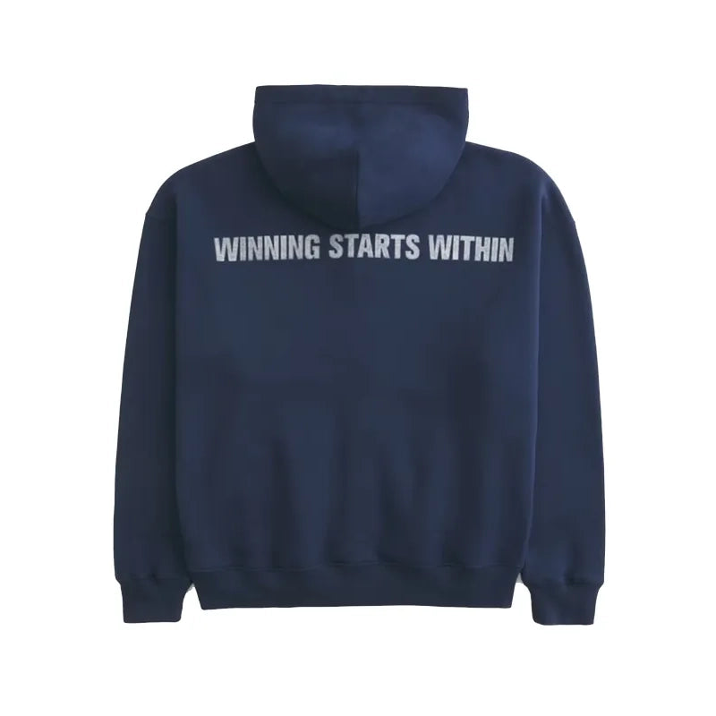 Hollister x Kappa Boxy Zip-Up Logo Graphic Hoodie