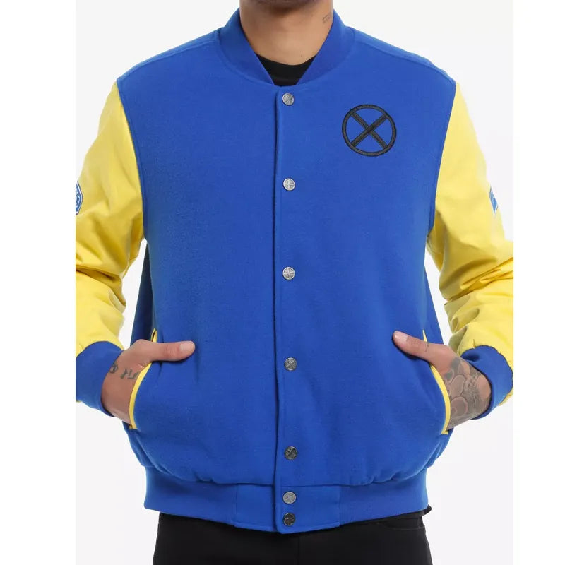 Hot Topic Our Universe Marvel X-Men '97 Xavier Bomber Jacket