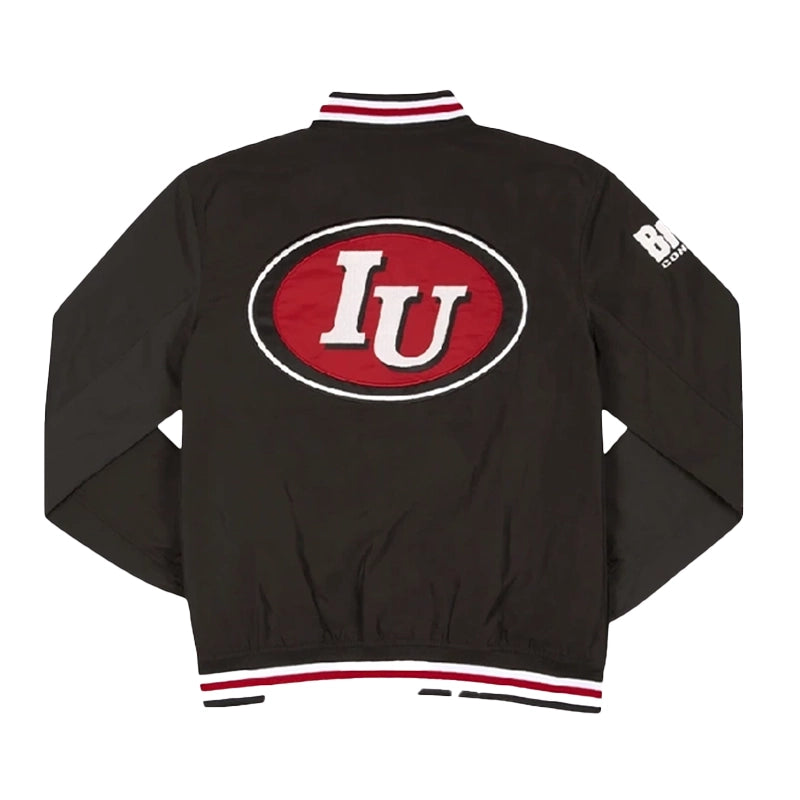 Indiana Hoosiers Blackout Bomber Jacket