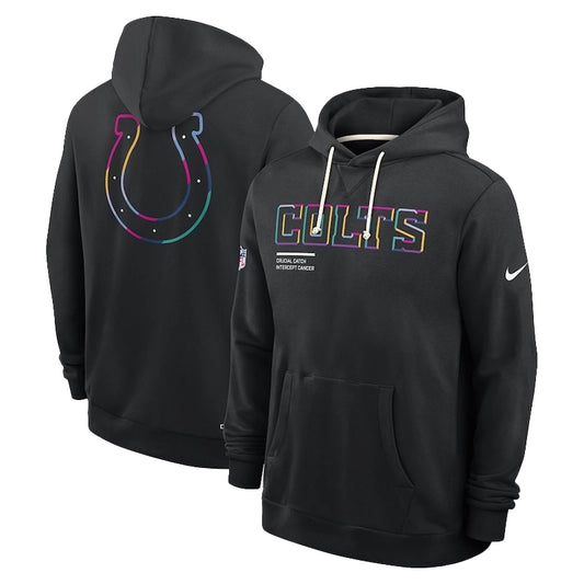 Indianapolis Colts 2025 Black Crucial Catch Hoodie