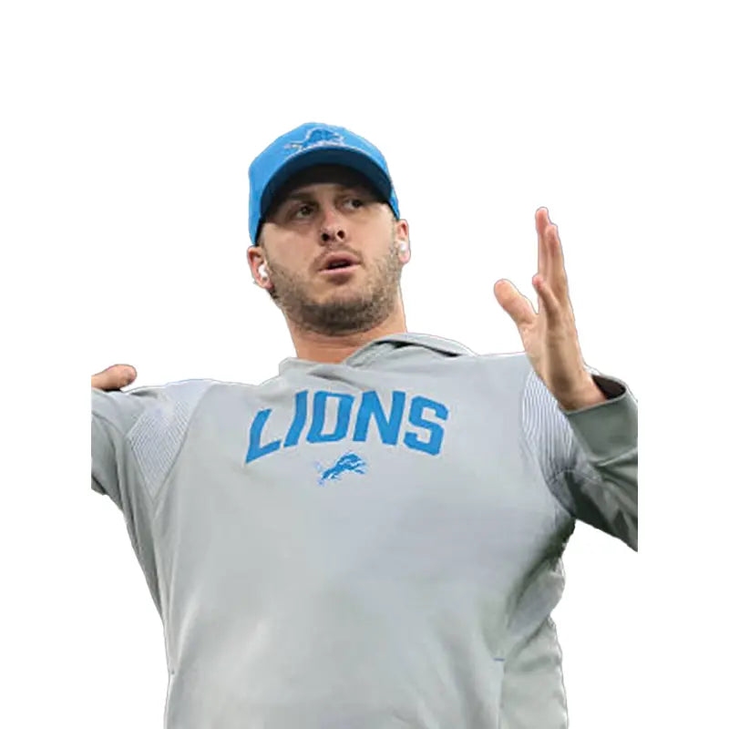 Jared Goff 2026 Detroit Lions Grey Hoodie