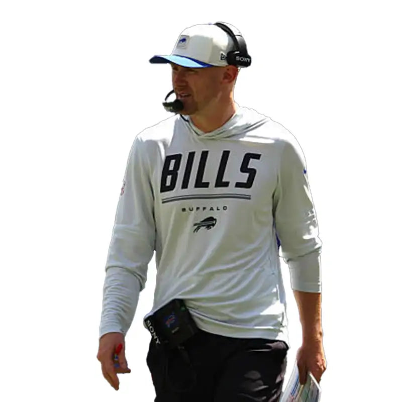 Joe Brady Preseason 2026 Bills Long Sleeve Hooded T-Shirt