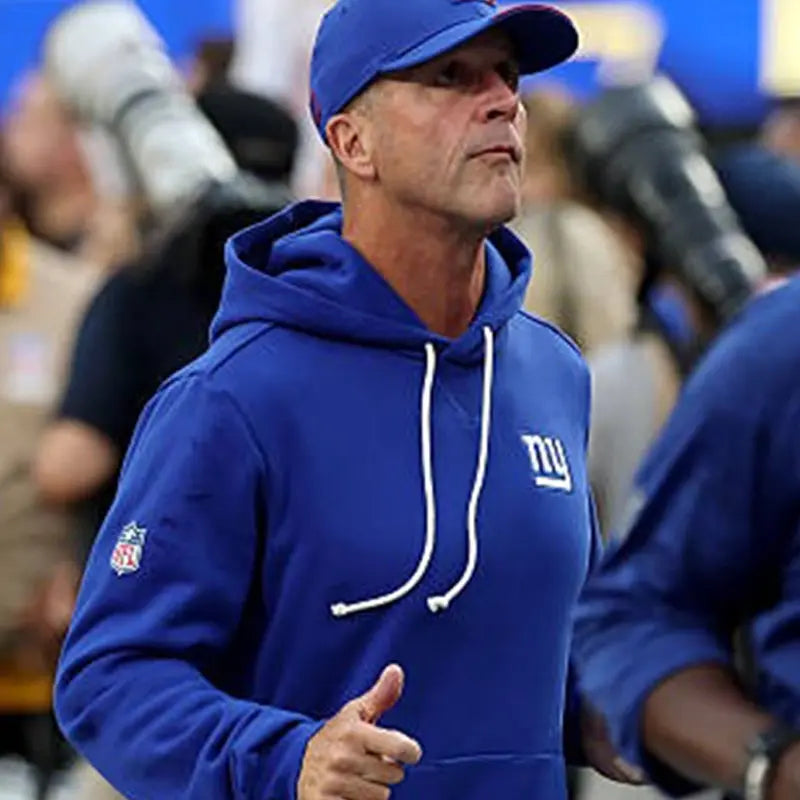 John Harbaugh 2026 Giants Nike Sideline Club Hoodie