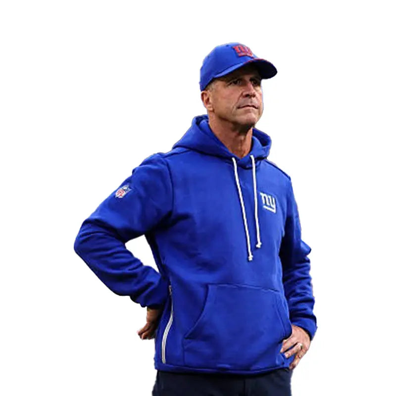 John Harbaugh 2026 Giants Nike Sideline Club Hoodie