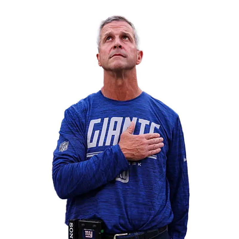 John Harbaugh 2026 Giants Velocity Long Sleeve T-Shirt