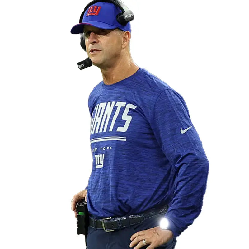 John Harbaugh 2026 Giants Velocity Long Sleeve T-Shirt