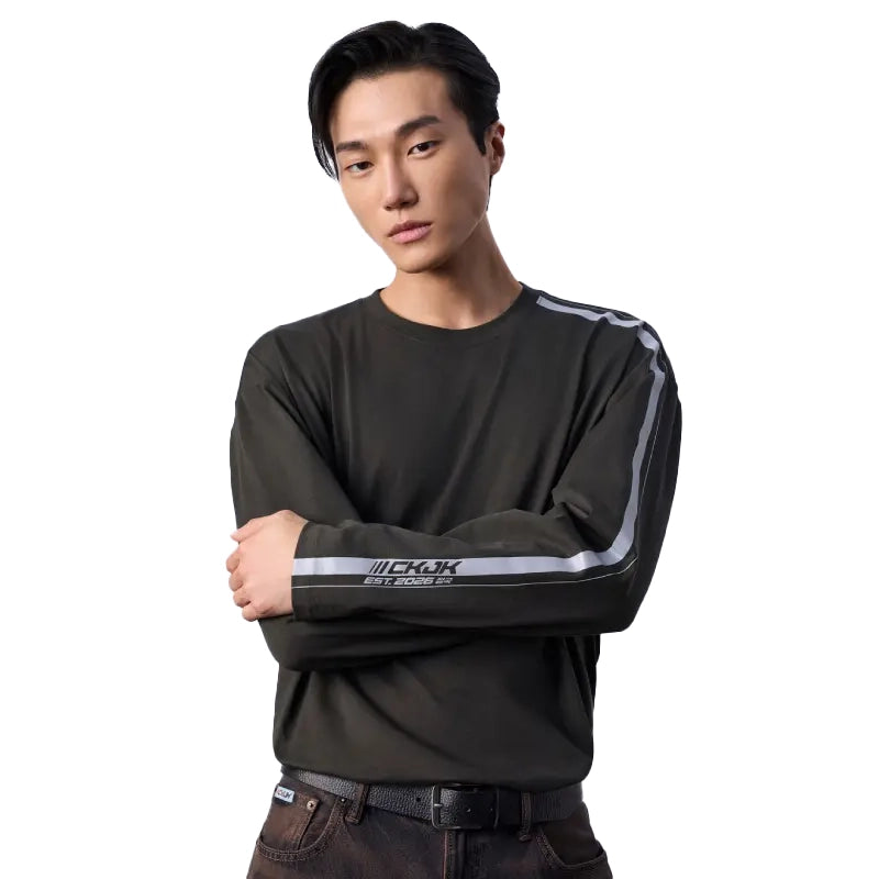 Jungkook Calvin Klein Racing Stripe LS T-Shirt