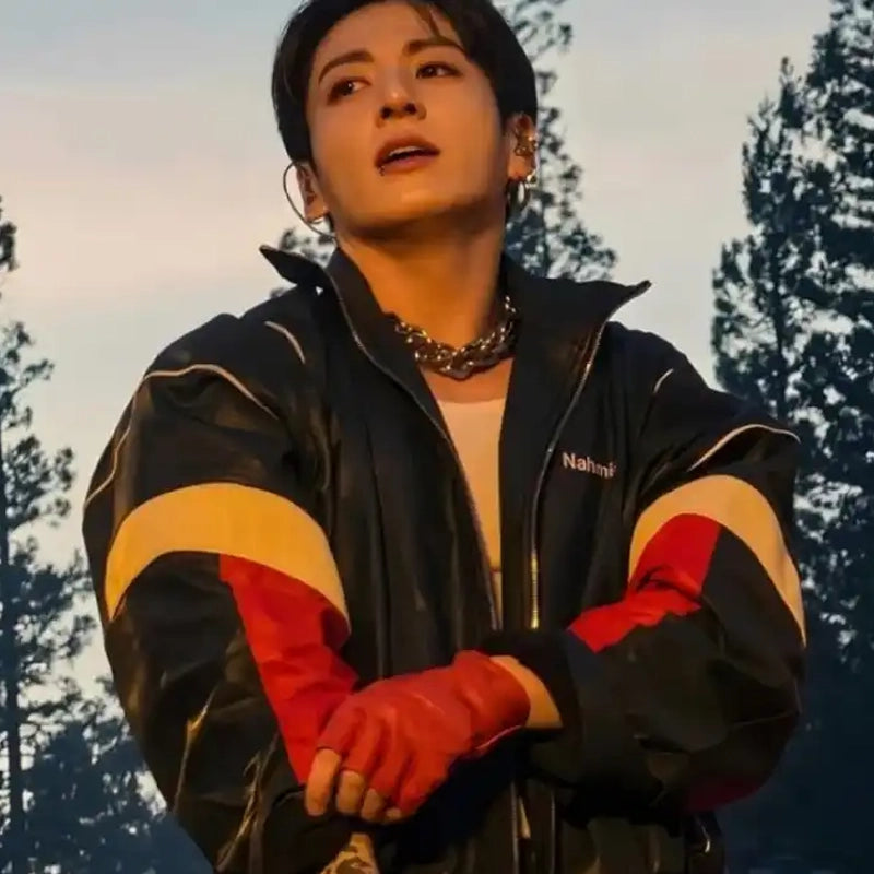BTS World Tour Stanford Jungkook Nahmias Leather Jacket