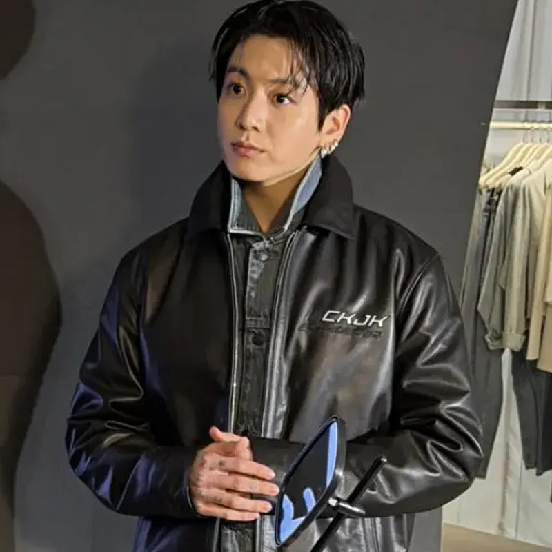 Jungkook CKJK Leather Jacket