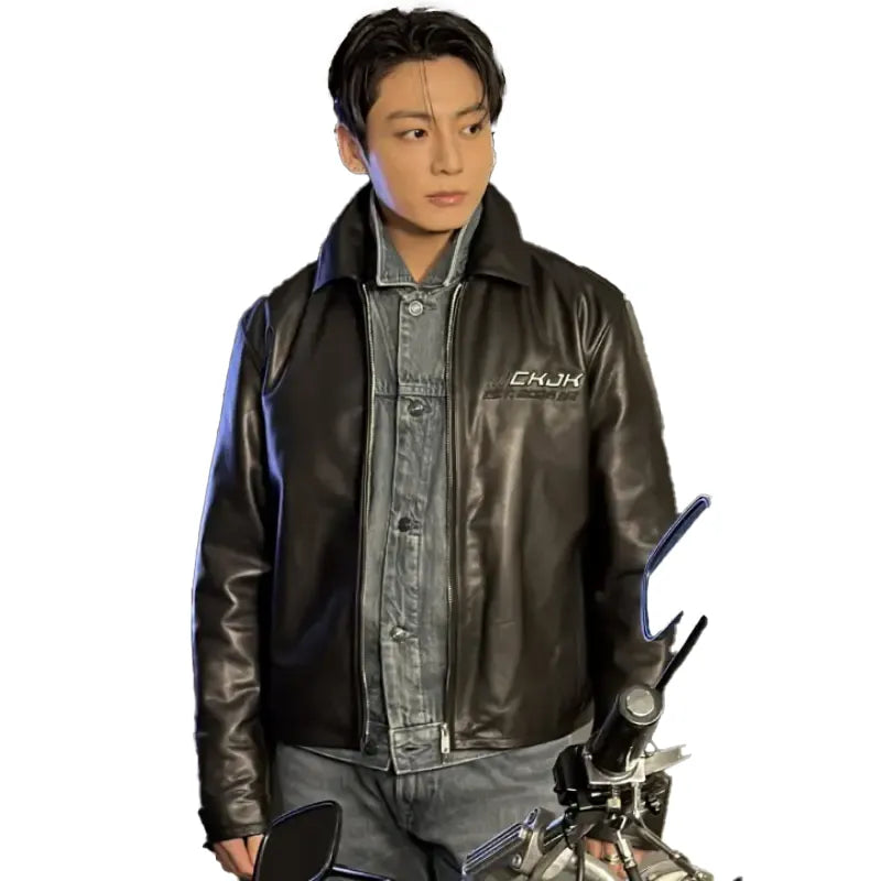 Jungkook CKJK Leather Jacket