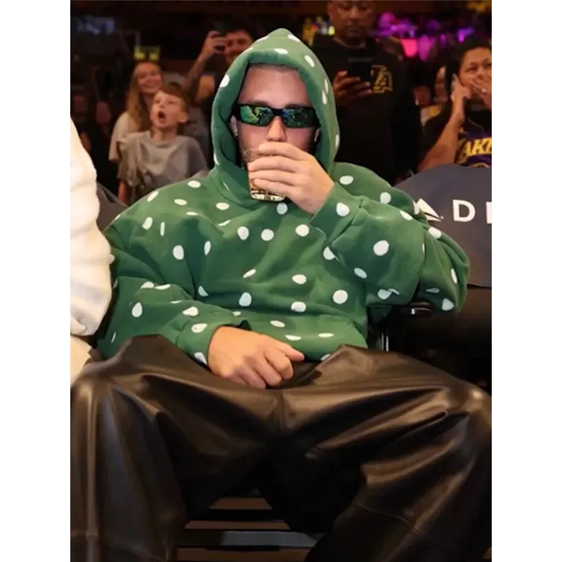 Justin Bieber Polka Dot Hoodie