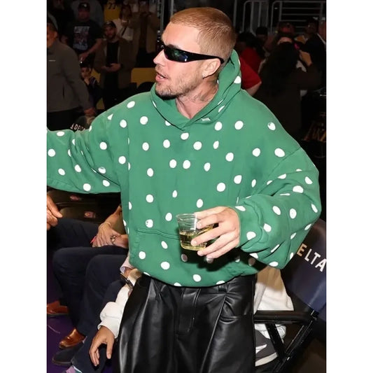 Justin Bieber Polka Dot Hoodie