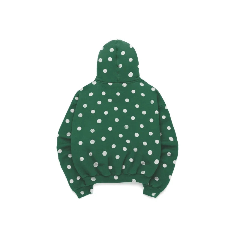 Justin Bieber Skylrk Green Polka Dot Hoodie