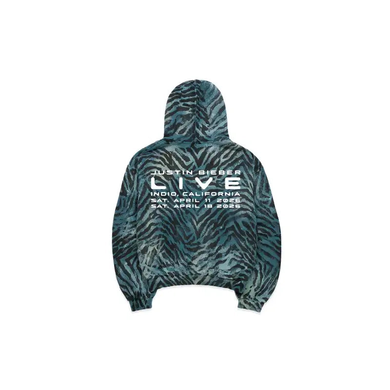 Justin Bieber Skylrk Zebra Hoodie