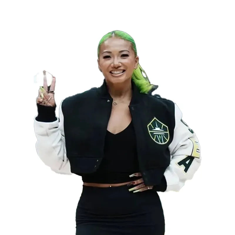 Kayce Kirihara WNBA Seattle Storm Team Cropped Jacket