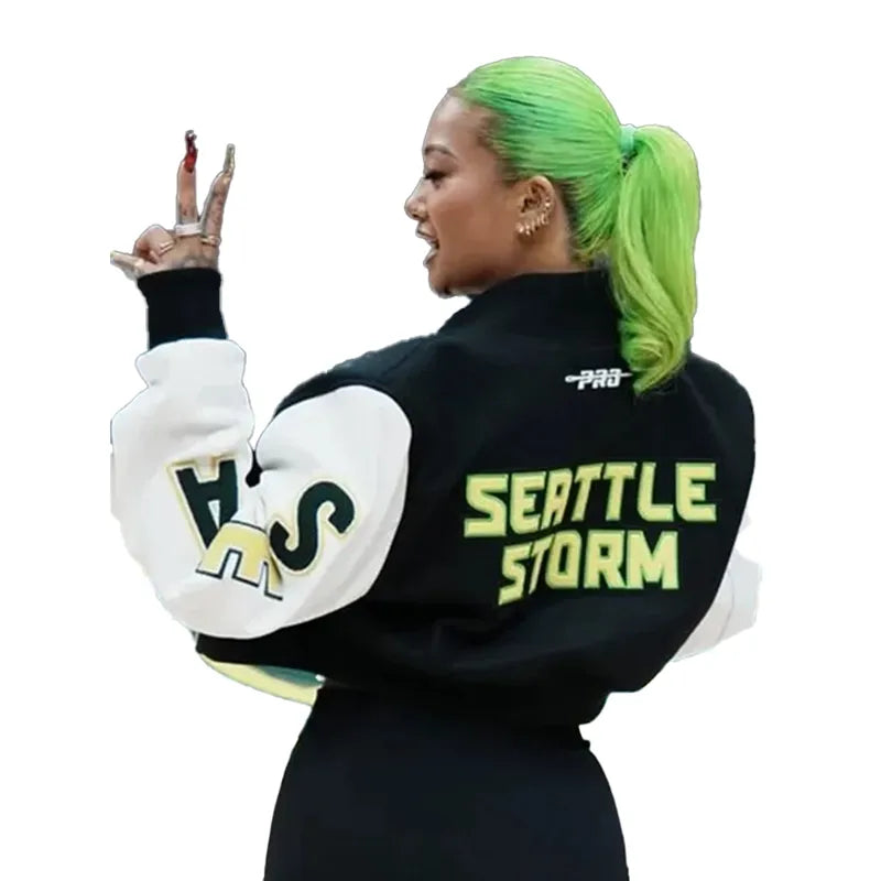 Kayce Kirihara WNBA Seattle Storm Team Cropped Jacket