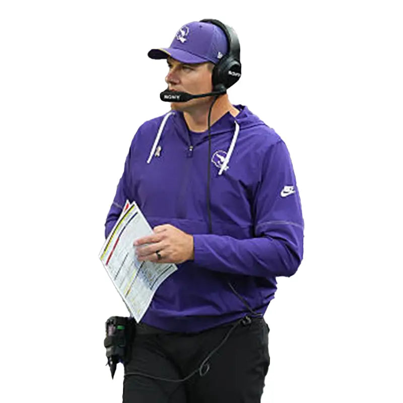Kevin O’Connell 2026 Minnesota Vikings Hooded Anorak Jacket