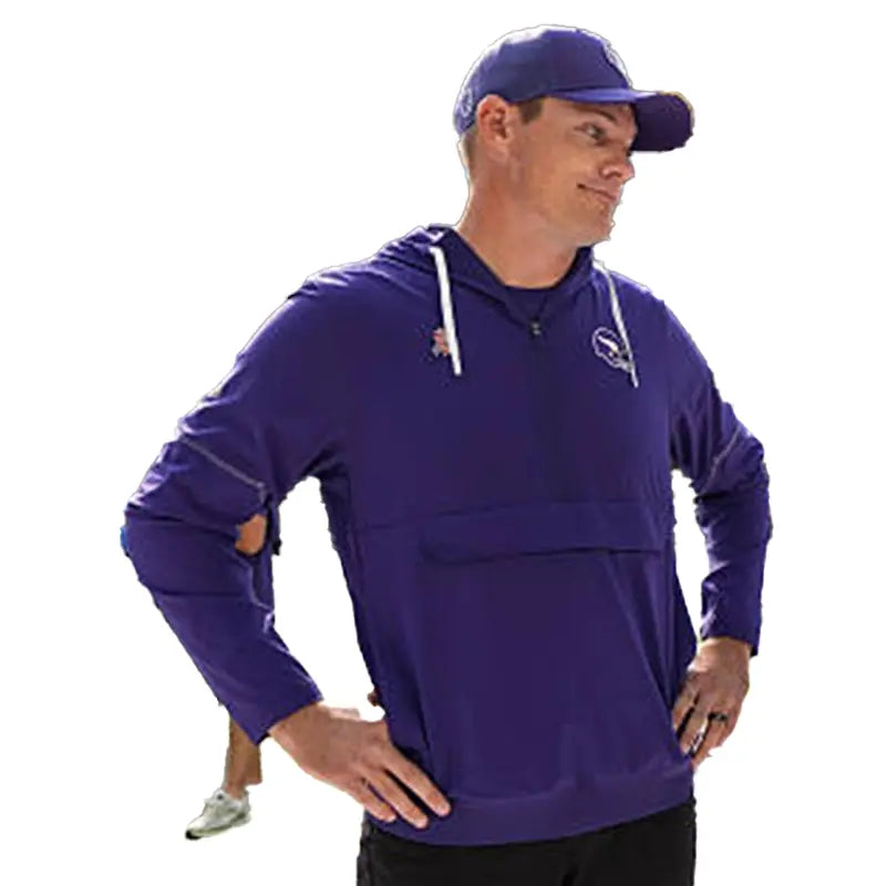 Kevin O’Connell 2026 Minnesota Vikings Hooded Anorak Jacket