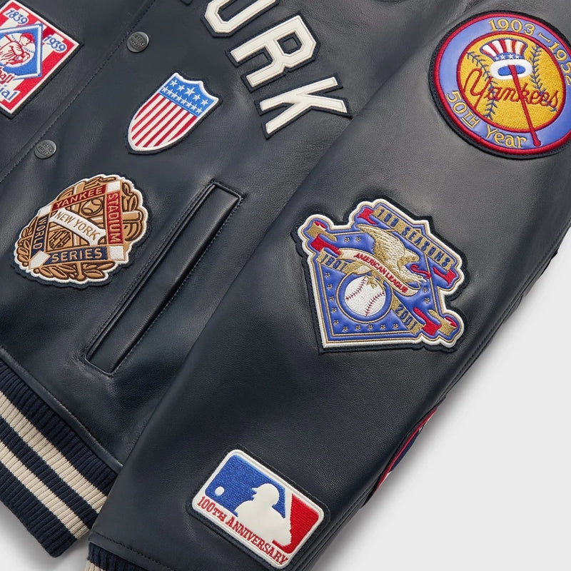 Kith & AVIREX New York Yankees Leather Jacket