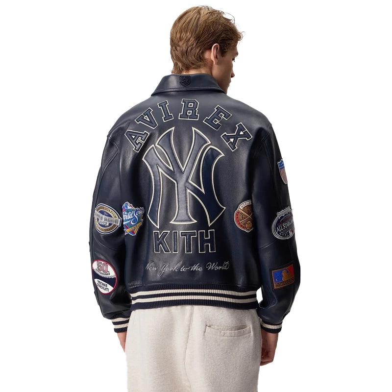 Kith & AVIREX New York Yankees Leather Jacket